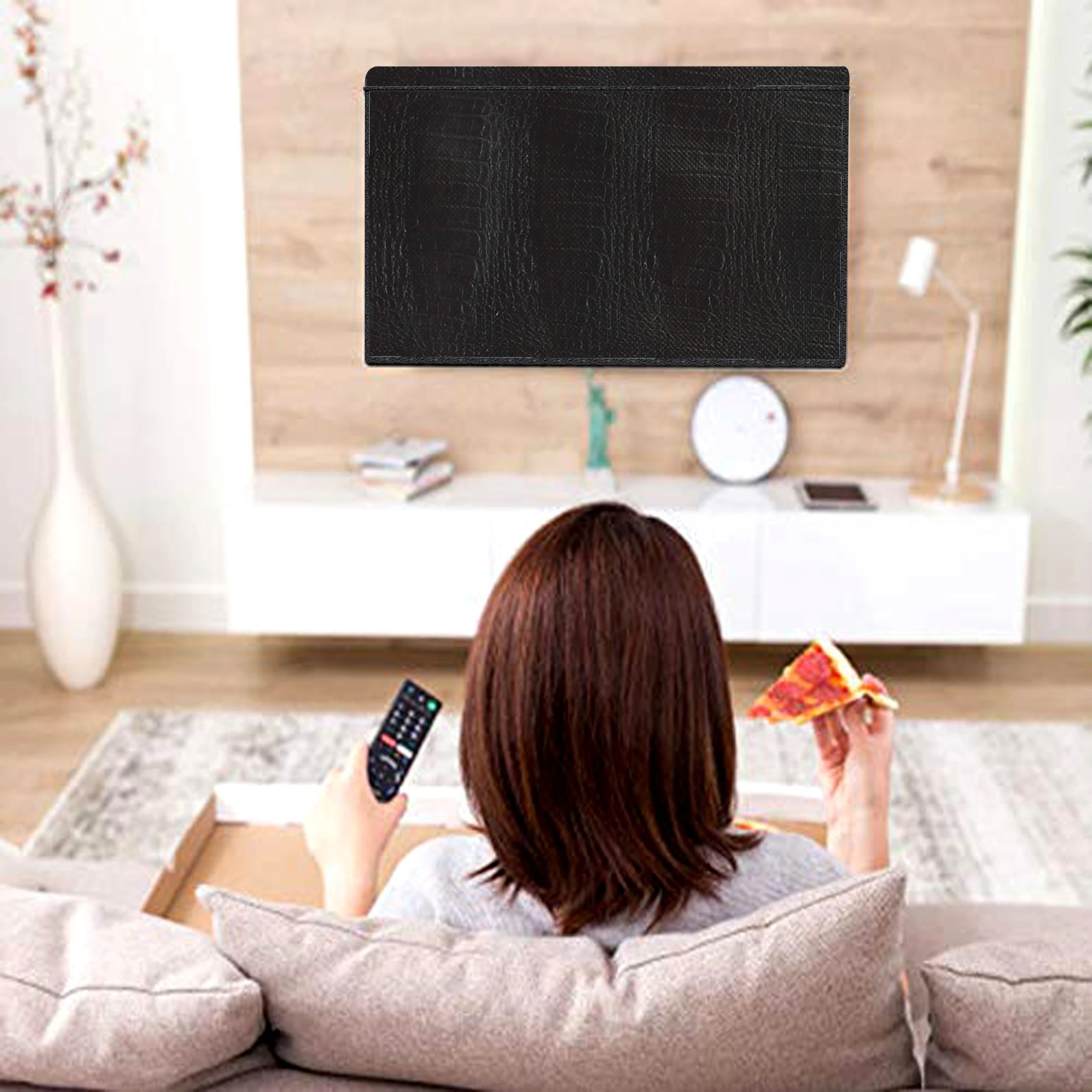 kridha for 43 inch Premium Waterproof Dustproof 43-Inch LED TV Cover – Crocodile-Look Fabric - CH-NewFK1-For 32 inches Led Cover / Tv Cover All Models With Screen Layer_KR-image-37