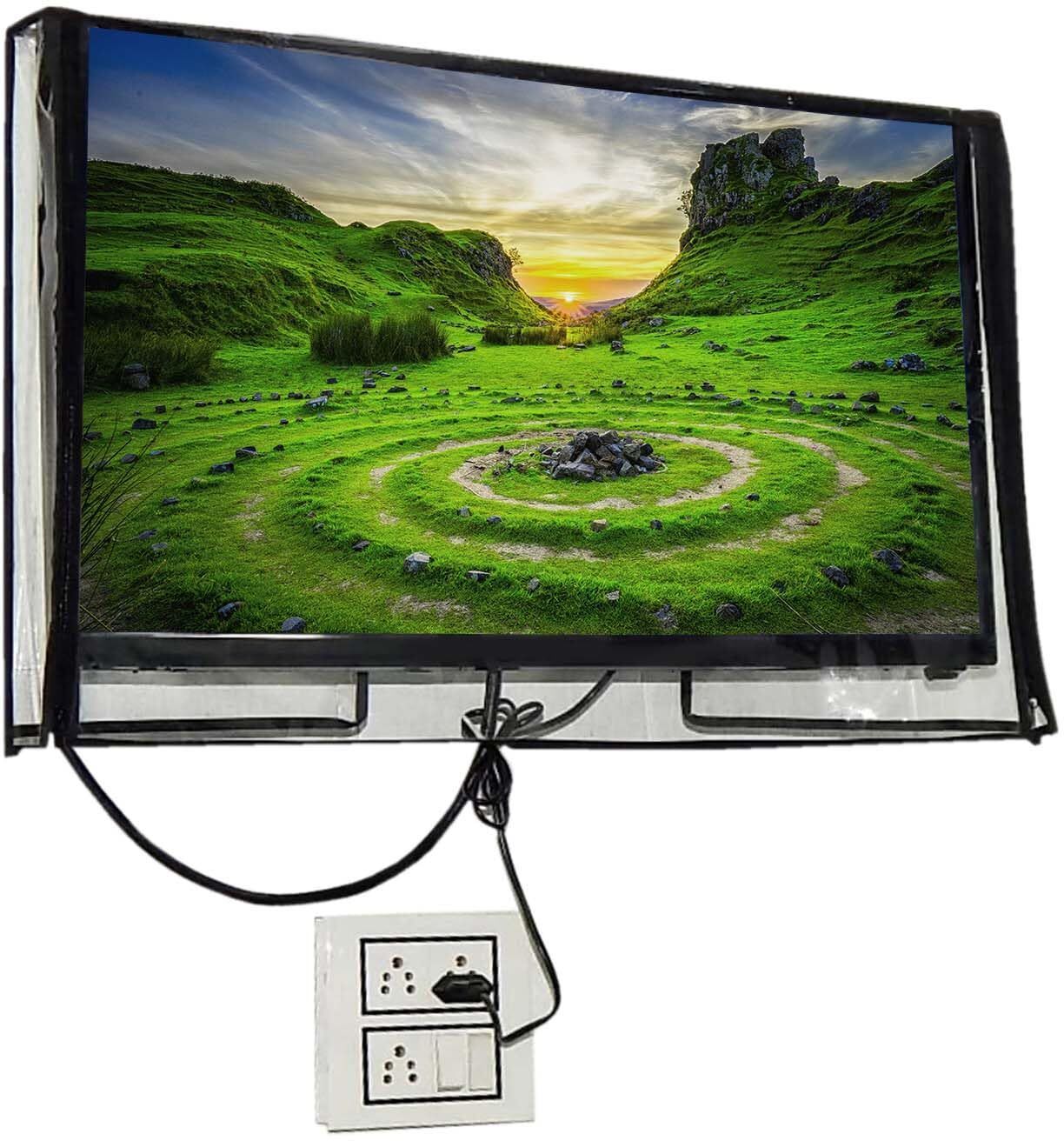 wellhome decor Furnishing Transparent Led Cover 65 inch for 65 inch Monitor Tv Cover - Transparent Led Tv Cover 65 inch-image-17