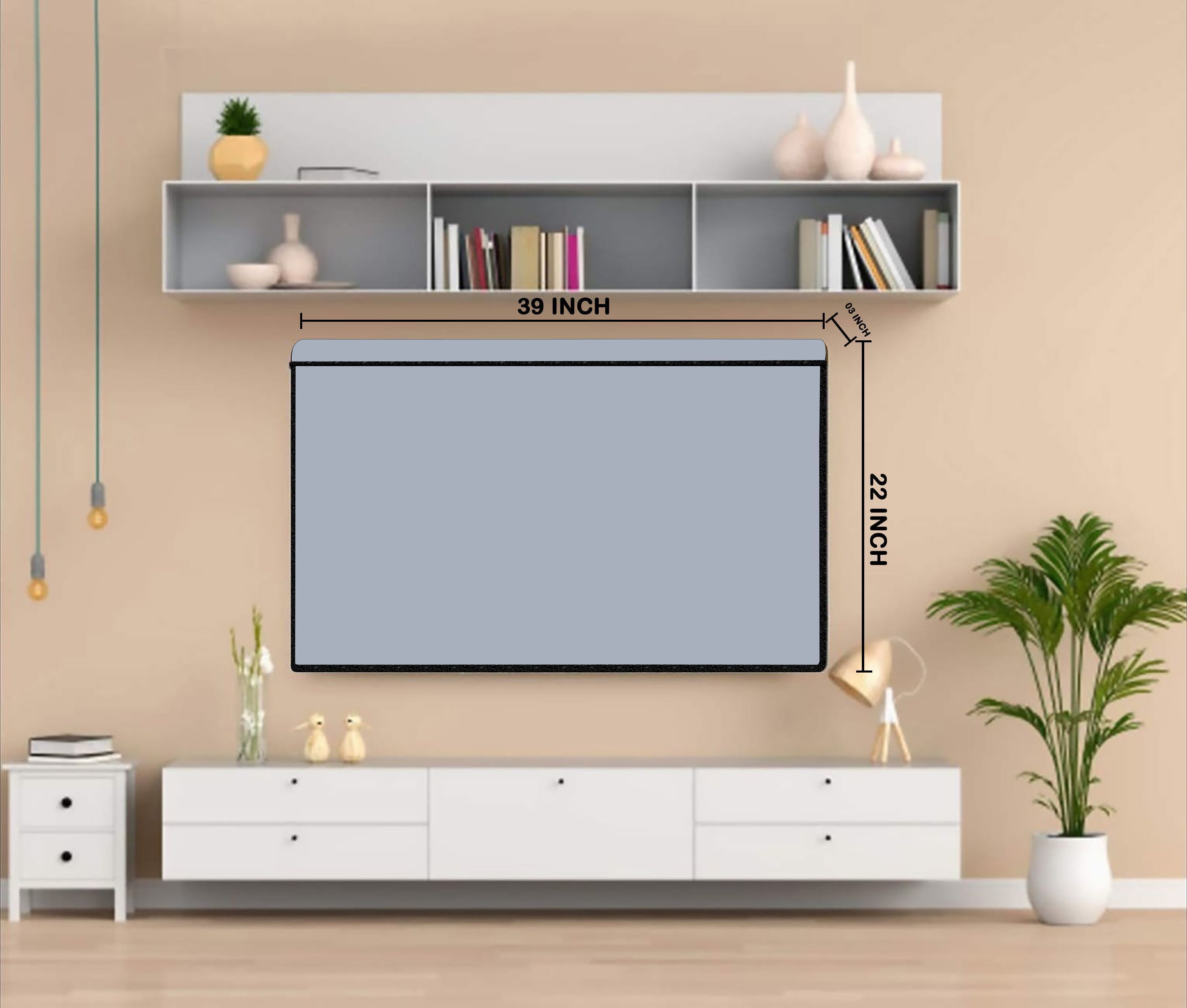 kridha for 43 inch Premium Durable 43-Inch LED TV Cover – Waterproof, Dustproof, All-Weather Fit - CH-NewLED 43_KR-image-15
