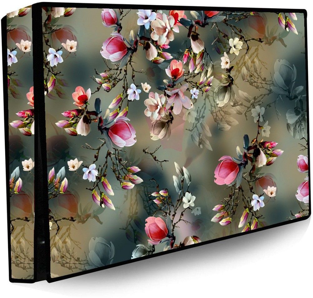 KingMatters for 32.001 inch LED/LCD TV Cover- Led Cover Green Flowers 32 Inches-image-4