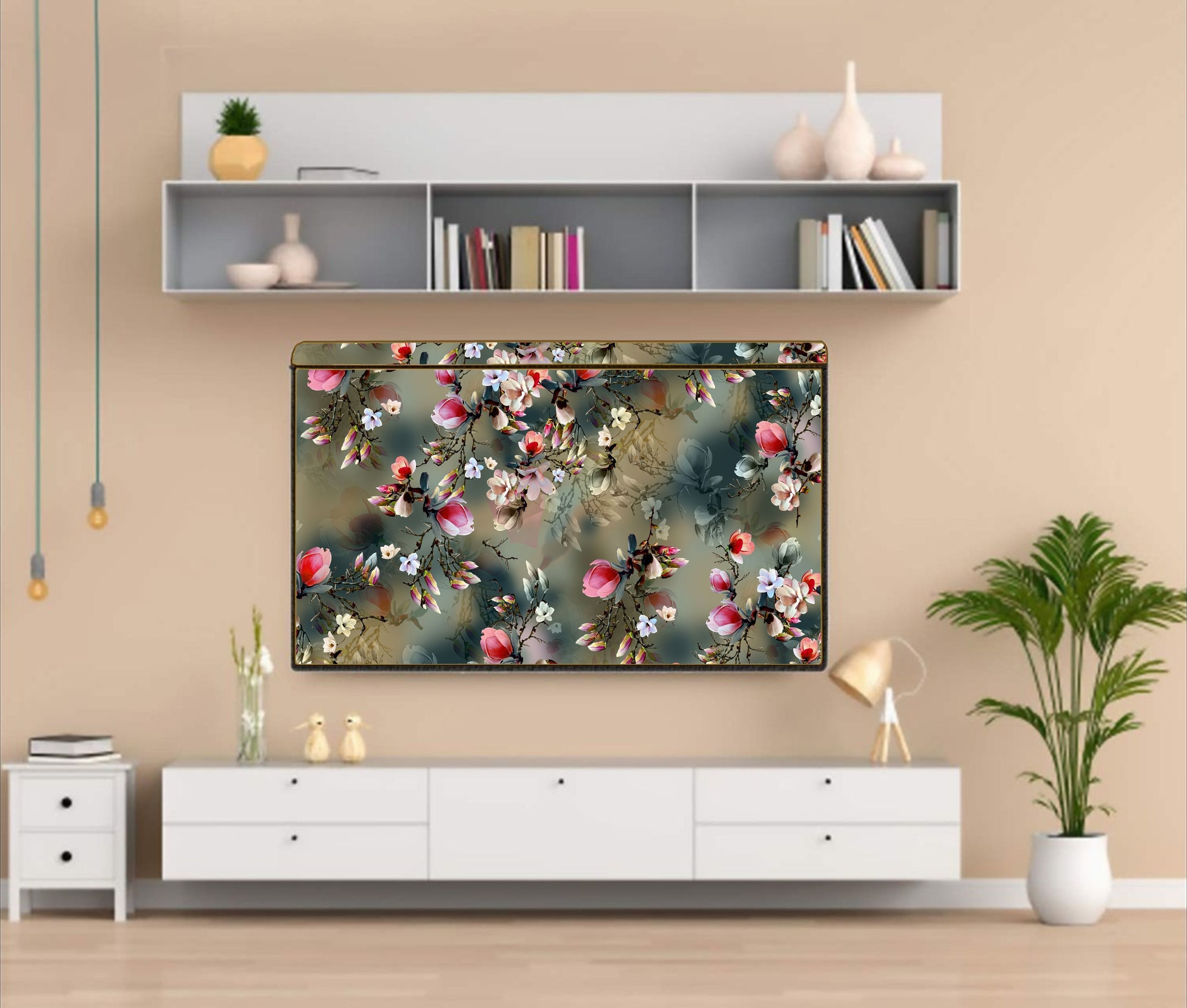 kridha for 43 inch 43 Inch Led cover pvc waterproof and dustproof cover green printed - CH-NewFK1-32 inches lcd led covers_KR-image-3