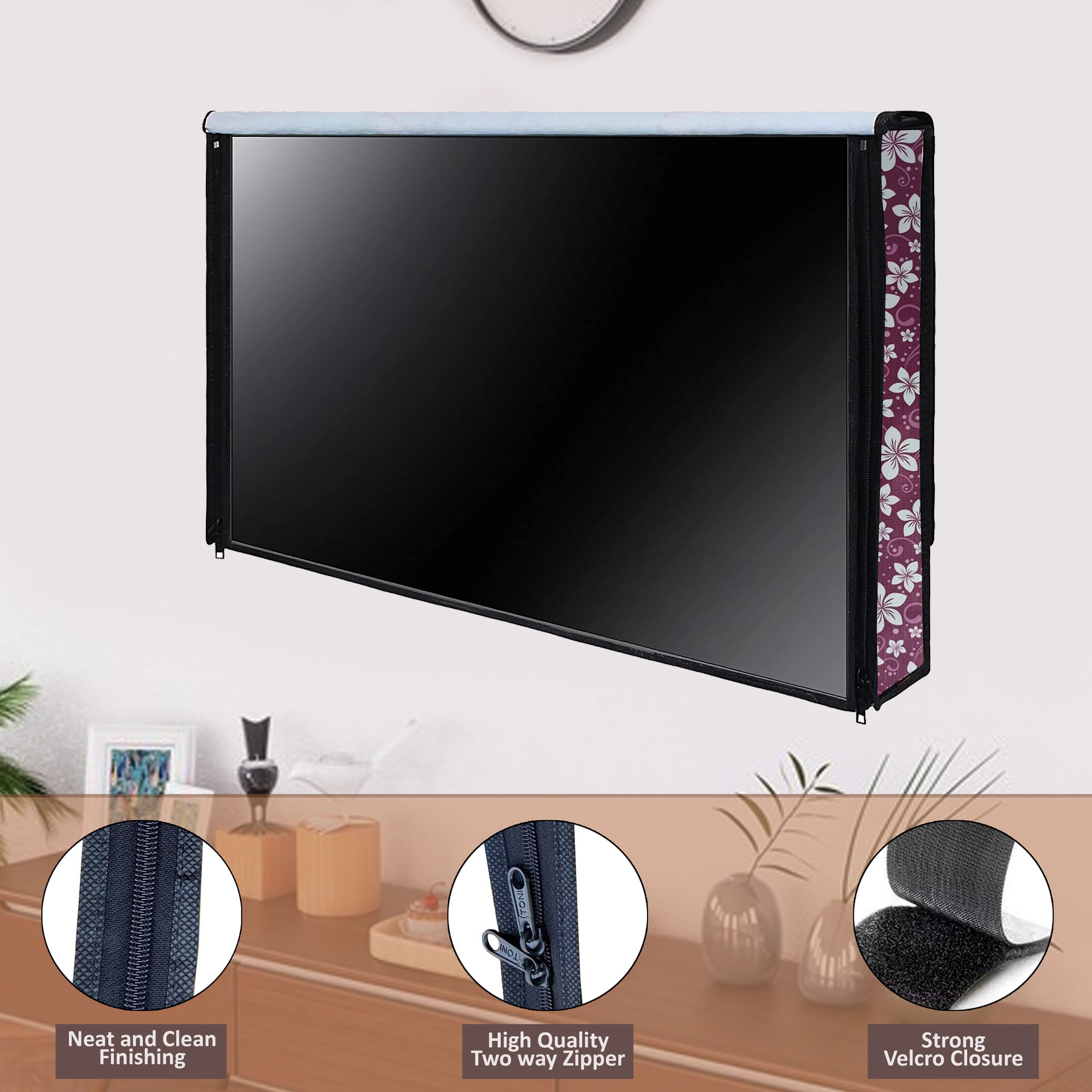 Star Weaves Dust Proof LED TV Cover for 32 inch Realme HD Ready LED Smart Android TV- KUM112-image-5