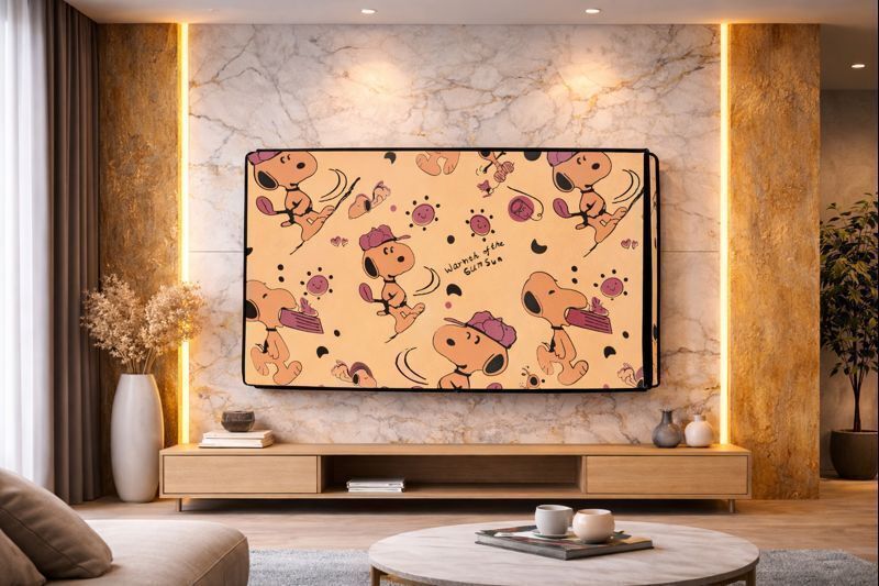 Ramvika Looms Premium LED COVER for 32 inch 32 INCH (Samsung:LG:Sony:Panasonic:Philips:Vu:Xiaomi:OnePlus:Realme:Kodak:Acer) - LED-32-Brown Cartoon-image-6