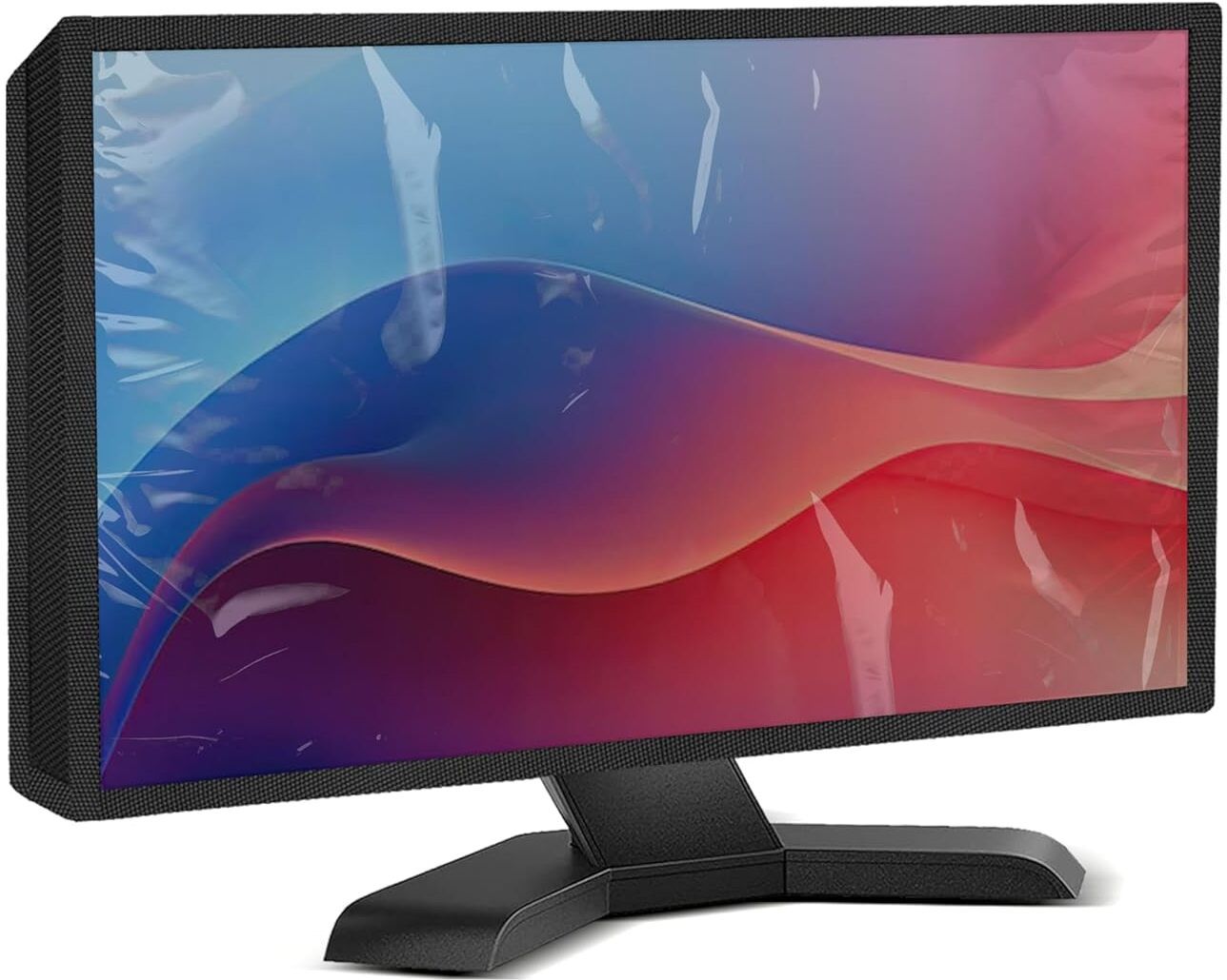 PrimeCover for 19 inch Monitor - Monitor Cover for 19-Inch Screens Solid Black-image-38
