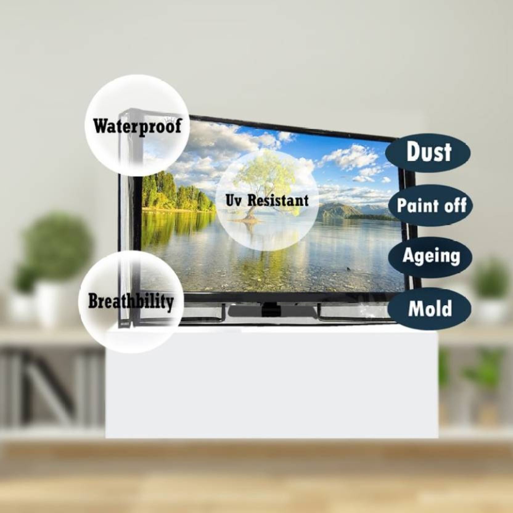 Immix Smart Led TV Cover Transparent and Waterproof for 32 inch Thomson, KODAK, Sony Smart TV- Led-32-TPS-P01-image-46
