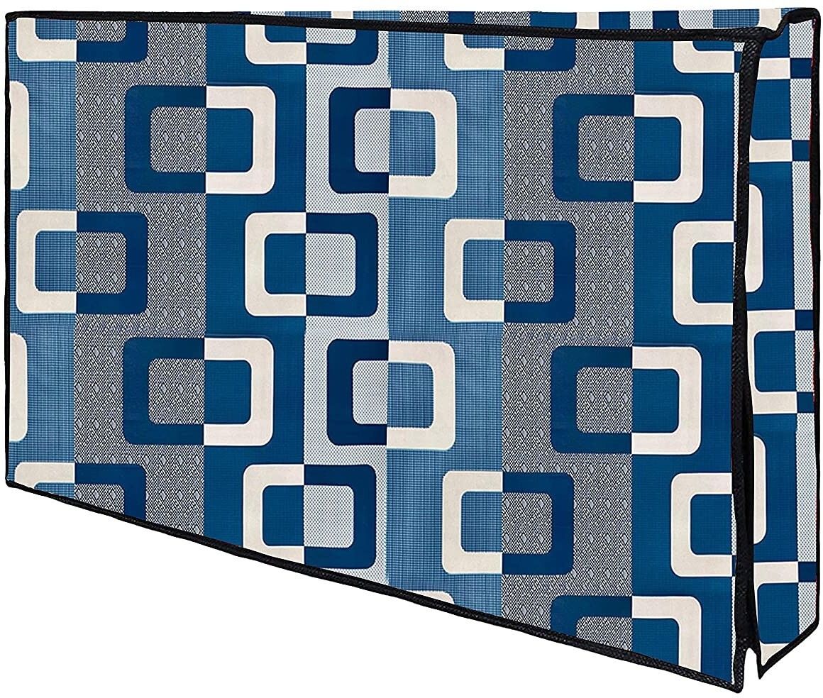 MT Enterprises Printed PVC TV cover Protector for 32 inch All Brand LCD/ LED TV for 32 inch for 32 inch Multi- MT BLUE TV BOX P OF1-image-3