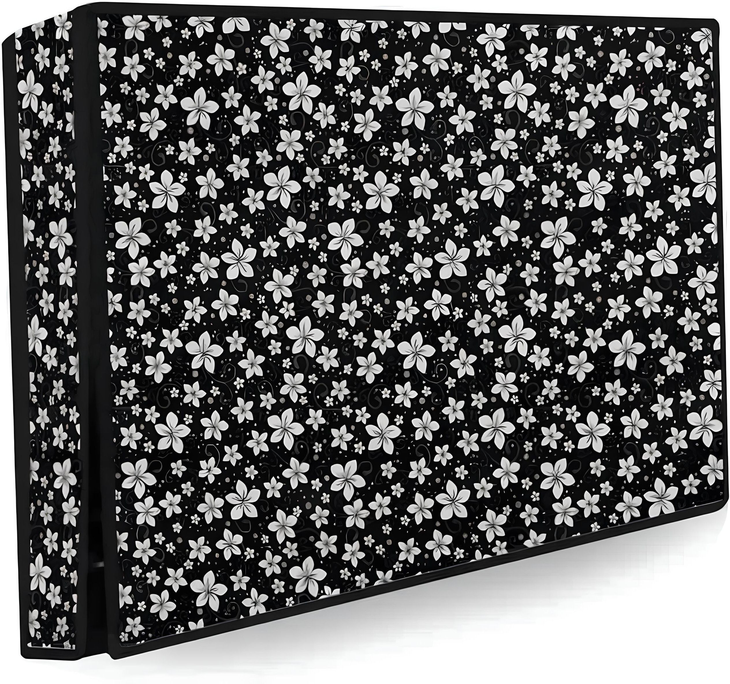 ACOSA Printed PVC Television Protector Cover for 32 inch LED/LCD TV - Compatible For All Brands & Models - Mini Flower-image-13