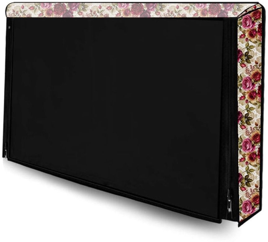 SANDAL DECORS 43 INCH LED COVER for 43 inch 32 INCH LED TV COVER - 43-IN_CREAM GULAB-image-28