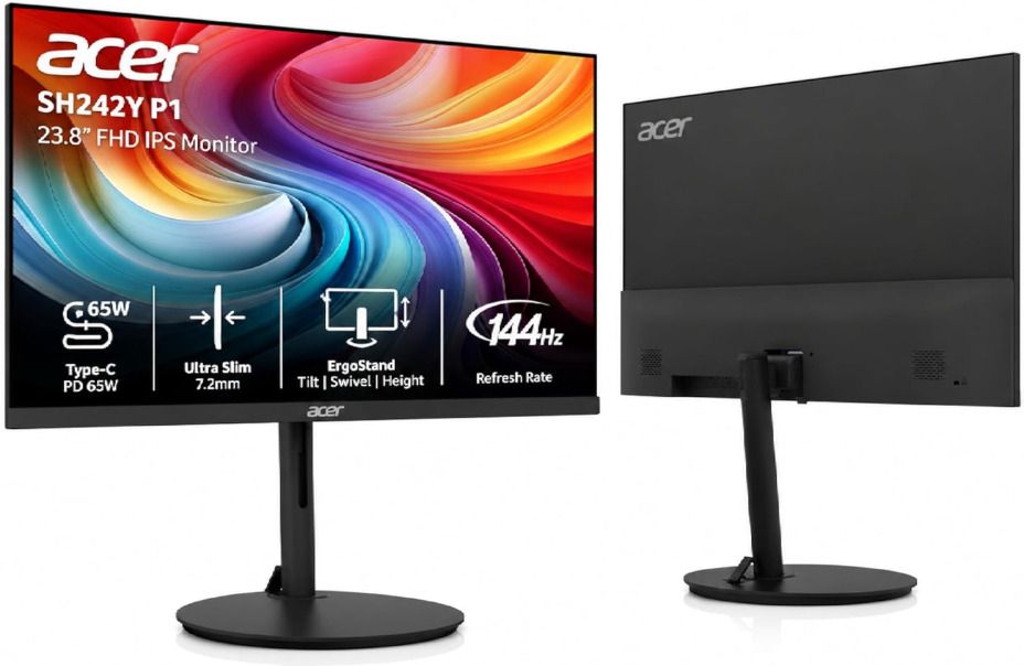 Acer 60.45 cm (24 inch) Full HD LED Backlit IPS Panel Monitor (SH242Y P1)-image-21