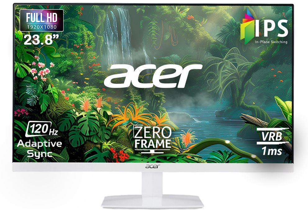 Acer HA0 60.45 cm (23.8 inch) Full HD LED Backlit IPS Panel with EcoDisplay, Mercury Free, Flicker Free, Bluelight Shield, AMD Free Sync Compatible, 2X2W Inbuilt Speakers, Tilt-able Stand Ultra-thin Monitor (HA240Y)-image-13