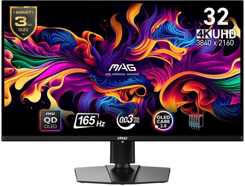 MSI 81.28 cm (32 inch) UHD OLED Panel with DisplayHDR True Black 400, CLEAR MR9000, 138.2% SRGB, Smart Crosshair, Height Adjustable Stand Flat Gaming Monitor (MAG 321UP QD-OLED)-image-18