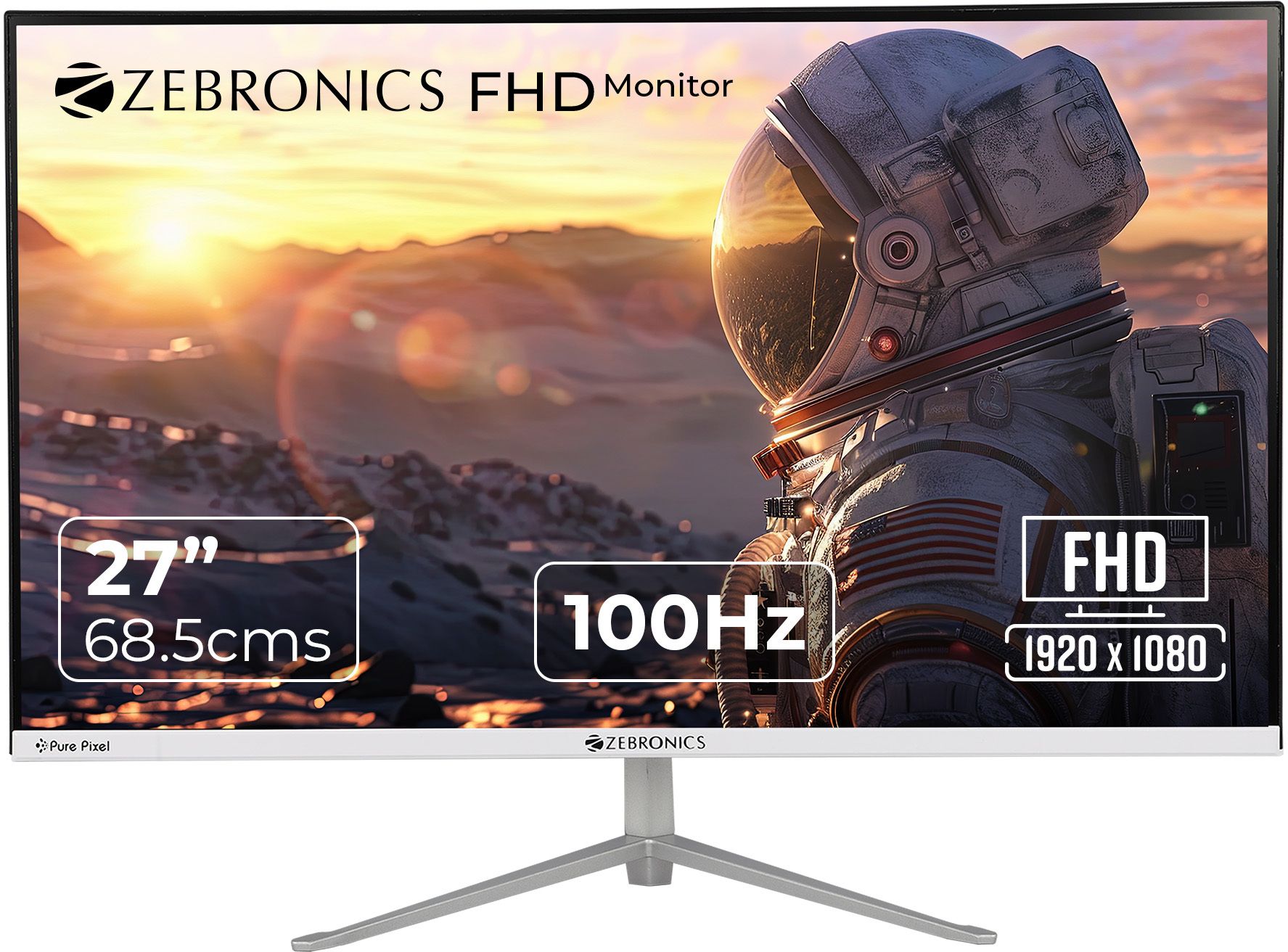 ZEBRONICS 68.58 cm (27 inch) Full HD VA Panel Monitor (A27FHD LED, 250 nits (MAX), Dual Input, Wall Mountable, Built-in Speakers)-image-19