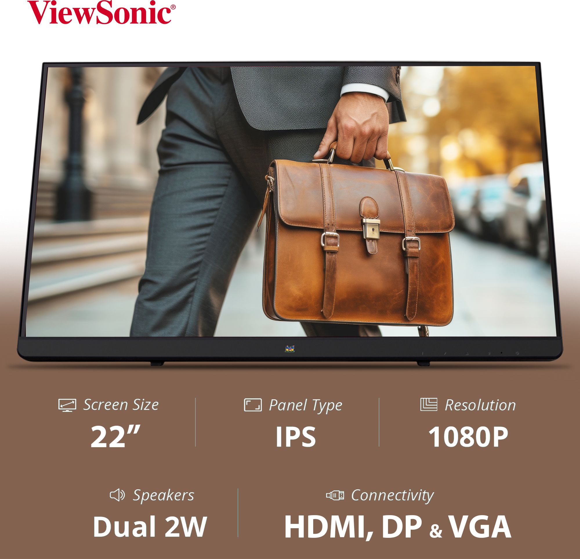ViewSonic TD Series 55.88 cm (22 inch) Full HD LED Backlit IPS Panel Monitor (TD2230)-image-26