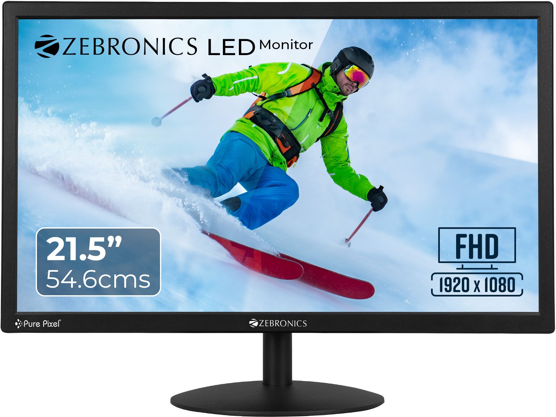ZEBRONICS 54.61 cm (22 inch) Full HD IPS Panel Monitor (Zeb-EA122-21.5 Inches)