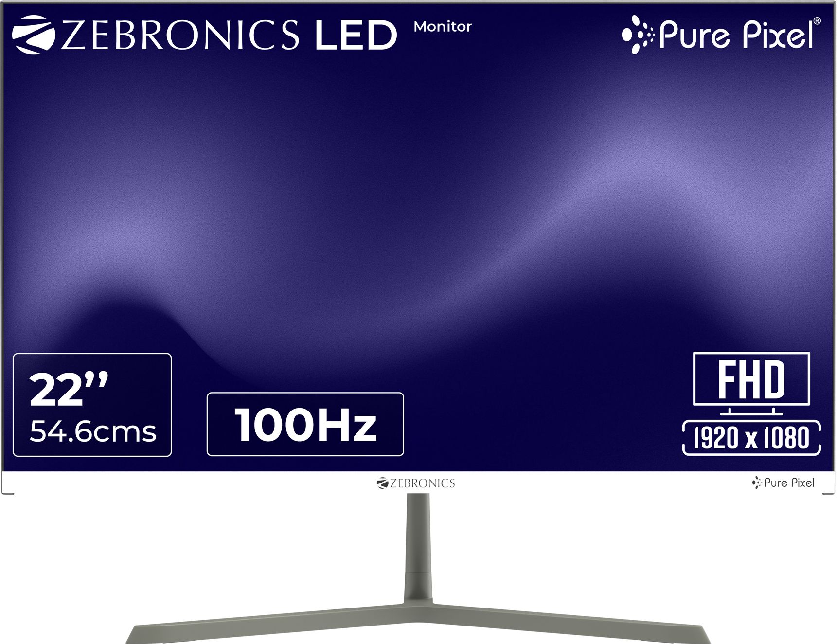 ZEBRONICS 55.88 cm (22 inch) Curved Full HD IPS Panel Gaming Monitor (A122FHD)