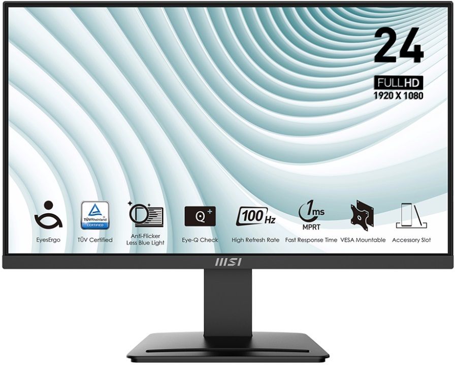 MSI 60.96 cm (24 inch) Full HD VA Panel Anti-Flicker Technology, 133% SRGB, Tilt Adjustment, Anti-Glare Flat Busniess Monitor (PRO MP2412)-image-43
