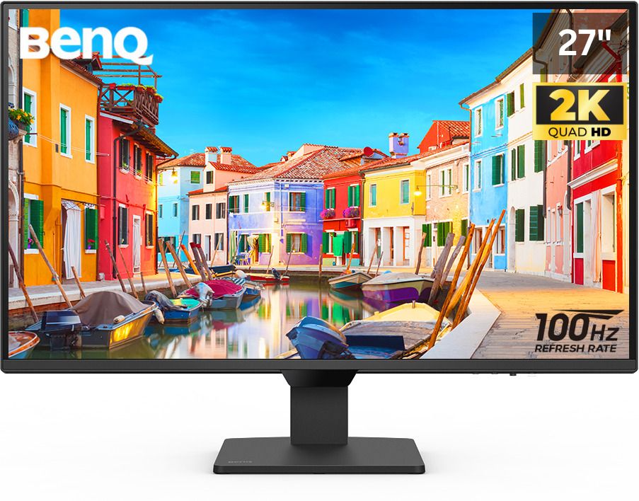 BenQ GW2790Q 68.58 cm (27 inch) Quad HD LED Backlit IPS Panel with 99% sRGB, 1500:1 CR, Eye-careU, Dual HDMI, Display Port, Bezel-Less, VESA MediaSync, B.I., Low Blue Light+, Inbuilt Speakers, VESA Wall mountable Monitor (GW2790Q)