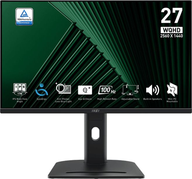MSI 68.58 cm (27 inch) WQHD IPS Panel with Anti-Flicker Technology, 100% SRGB, Tilt Adjustment, Height Adjustable Flat Business Monitor (PRO MP275QPG)-image-45