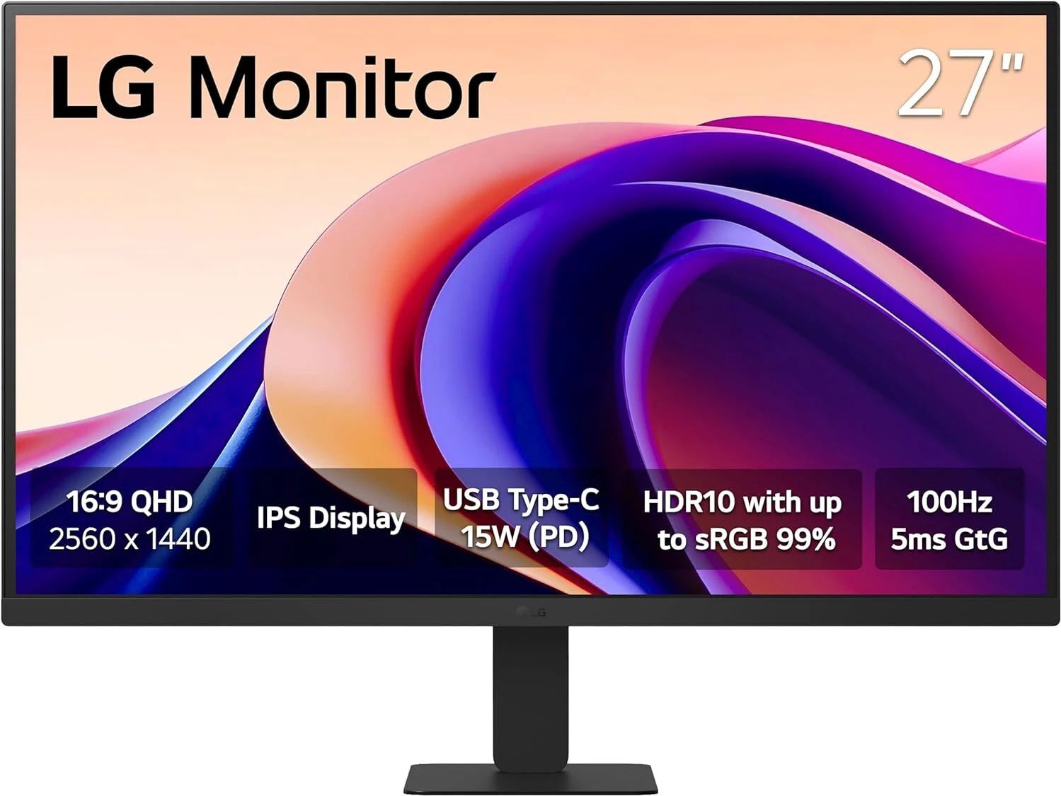 LG 68.58 cm (27 inch) Quad HD LED Backlit IPS Panel Monitor (27U631A- QHD (2560 x 1440) HDR10,Reader Mode,Flicker Safe,HDMI,USB Type-C 15W PD)-image-12