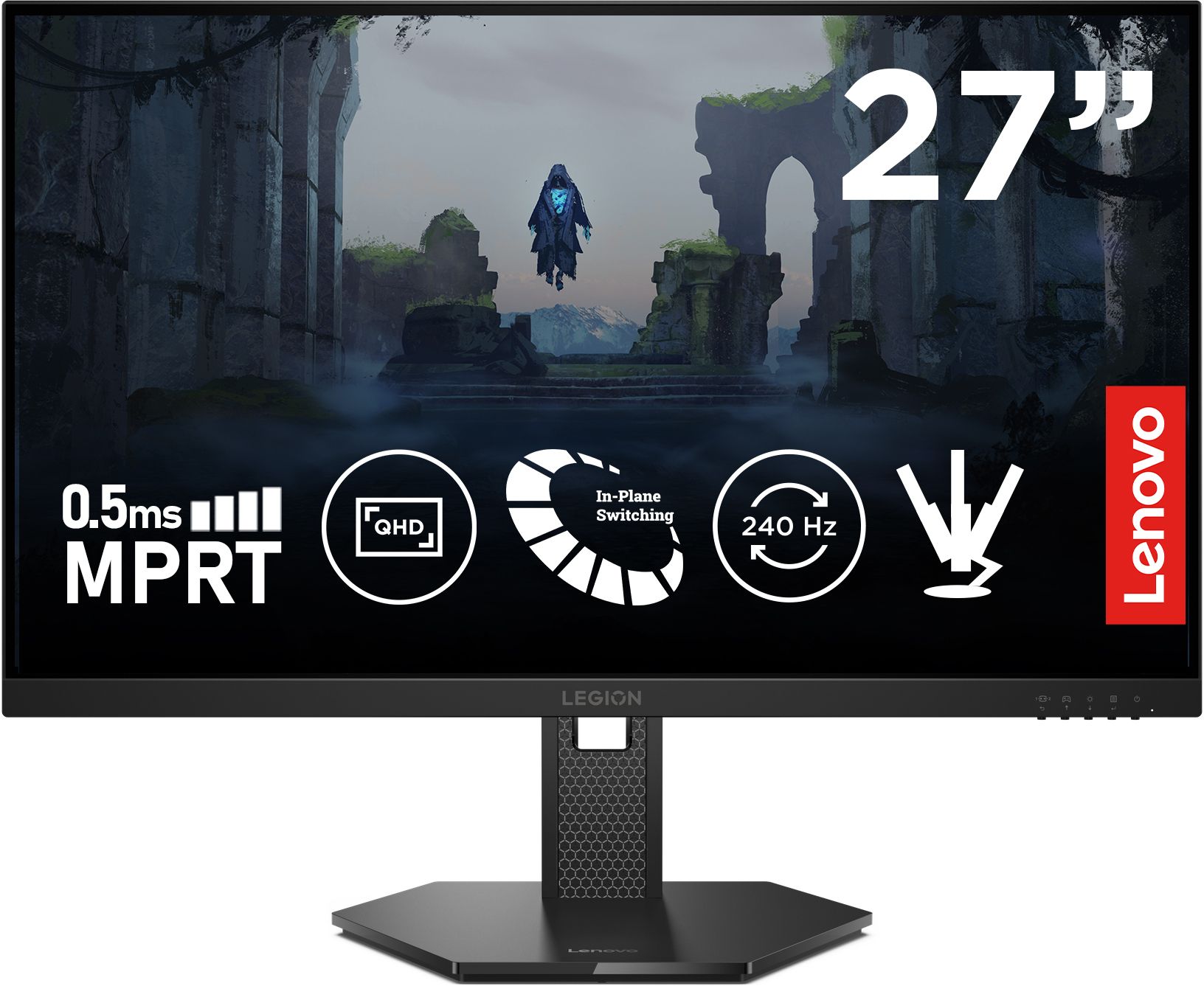 Lenovo Legion Series 68.58 cm (27 inch) Quad HD IPS Panel with 99%sRGB, 90% DCI-P3, 2xHDMI 2.1 TMDS, 1xDP 1.4, Tilt, Swivel, Pivot, Height Adjust Stand, Gaming Gaming Monitor (Legion 27Q-10)-image-26