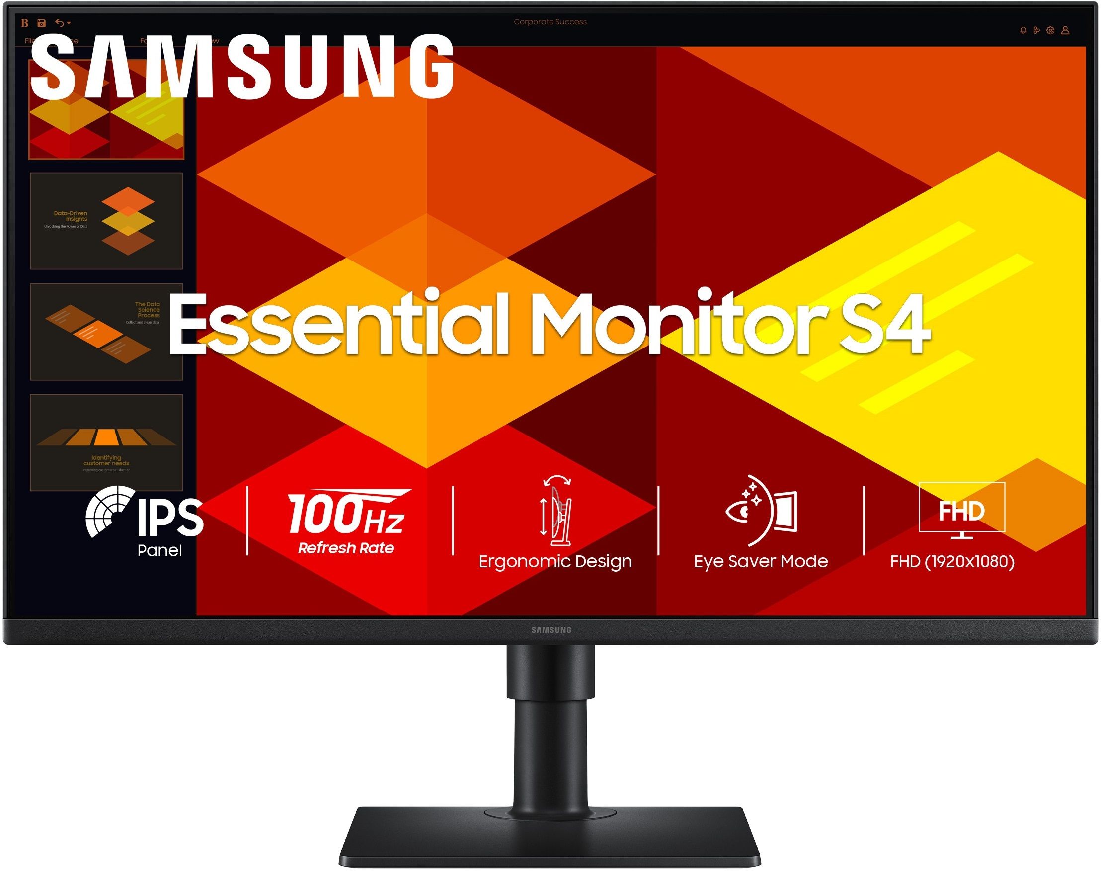SAMSUNG Essential Series S4 68.58 cm (27 inch) Full HD LED Backlit IPS Panel with Display Port, HDMI, USB Hub, USB-B Upstream Port, Height Adjustable Stand Flat Monitor (LS27D400GAWXXL)-image-47