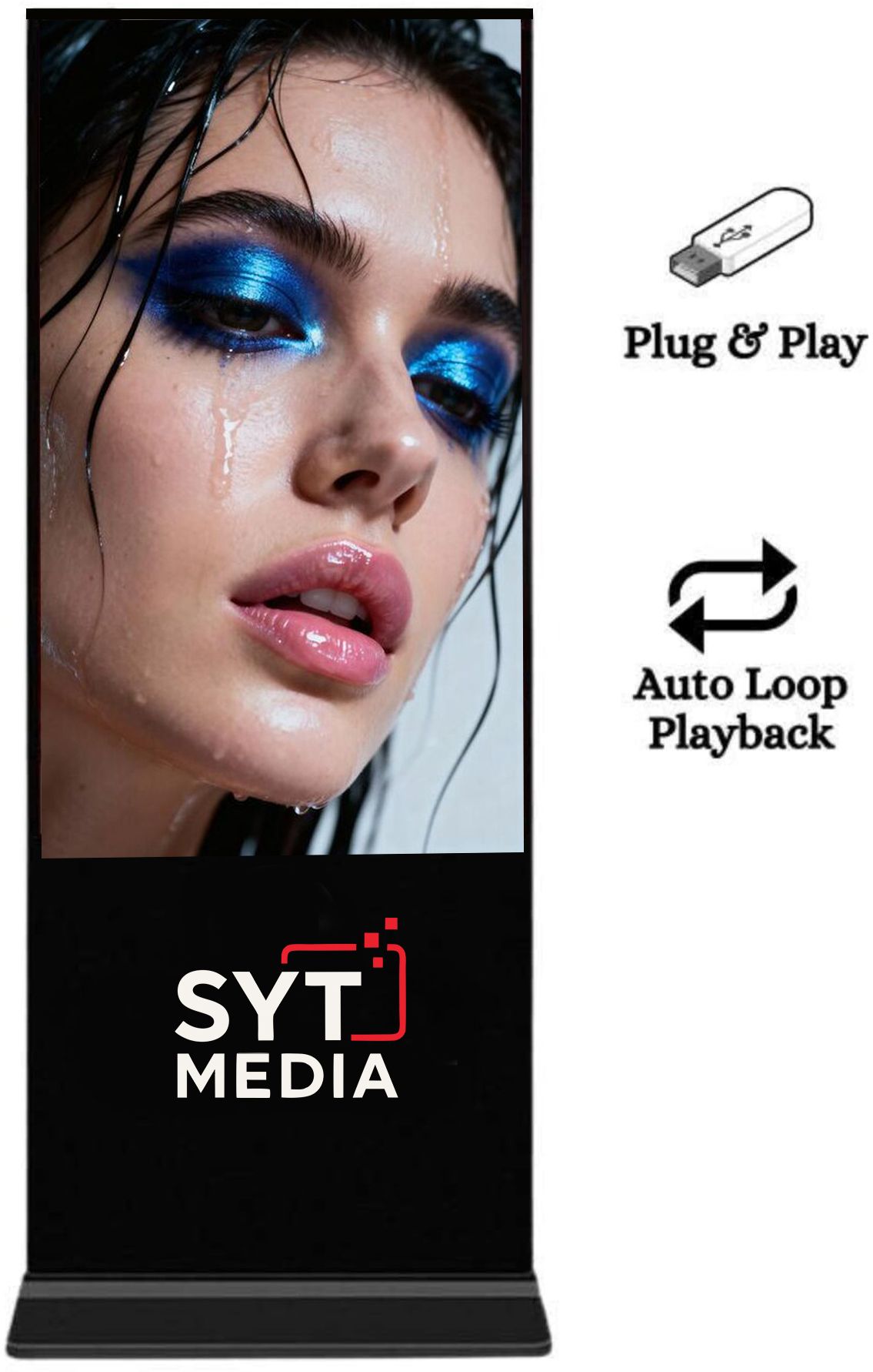 SYT MEDIA 109.22 cm (43 inch) HD IPS Panel Monitor (DIGITAL STANDEE 43")-image-37