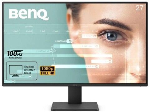 BenQ GW2791 68.58 cm (27 inch) Full HD LED Backlit IPS Panel with Eye-Care, 99% sRGB, HDMI, DisplayPort, TUV-Certified, Flicker-Free, Low Blue Light Plus, Ultra Slim Bezel Monitor (GW2791)