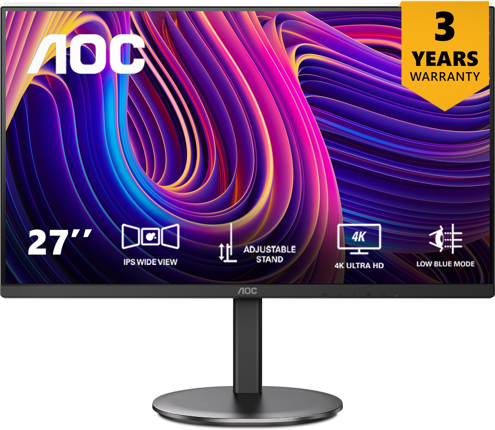 AOC 68.58 cm (27 inch) 4K Ultra HD LED Backlit IPS Panel Monitor (U27V4)-image-22