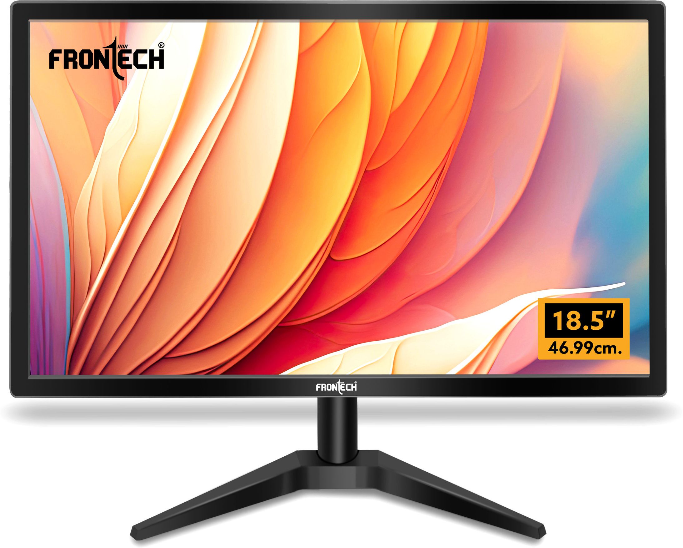 Frontech - 46.99 cm (18.5 inch) HD LED Backlit VA Panel Monitor (MON-0061)-image-11