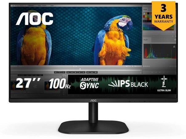 AOC 68.58 cm (27 inch) Full HD LED Backlit IPS Panel Monitor (27B2H2)-image-16