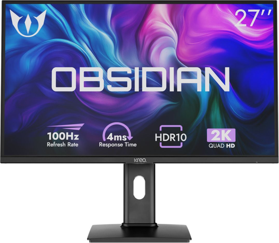 Kreo Obsidian 68.58 cm (27 inch) Quad HD LED Backlit IPS Panel Monitor (Obsidian 27I100Q 27" Gaming Monitor, 1440p QHD IPS, 100Hz, 100% SRGB)-image-36