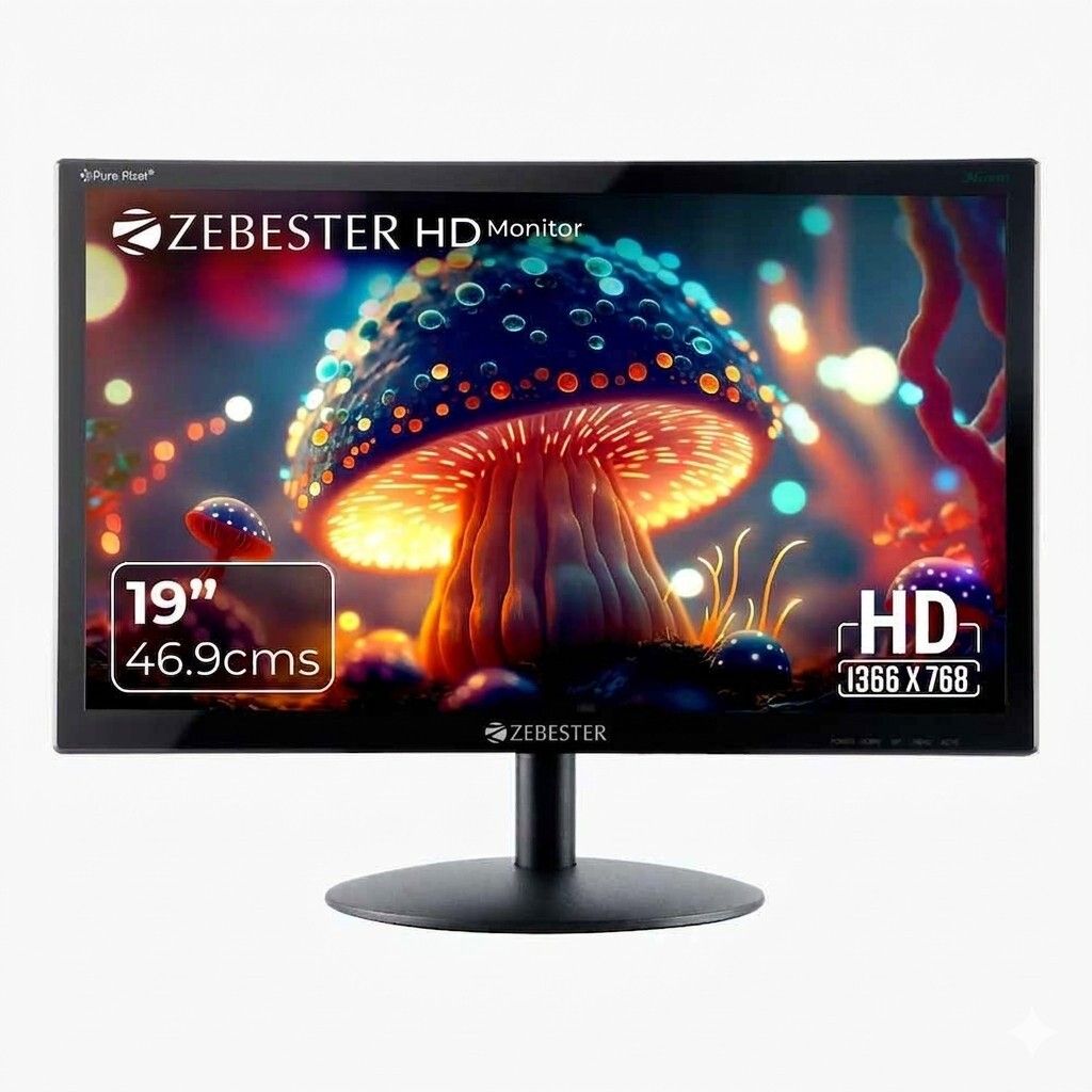 ZEBRONICS ZEBESTER E SERIES MONITOR 46.99 cm (19 inch) HD LED Backlit VA Panel Monitor (ZEB-Z-E19HD LED)-image-37