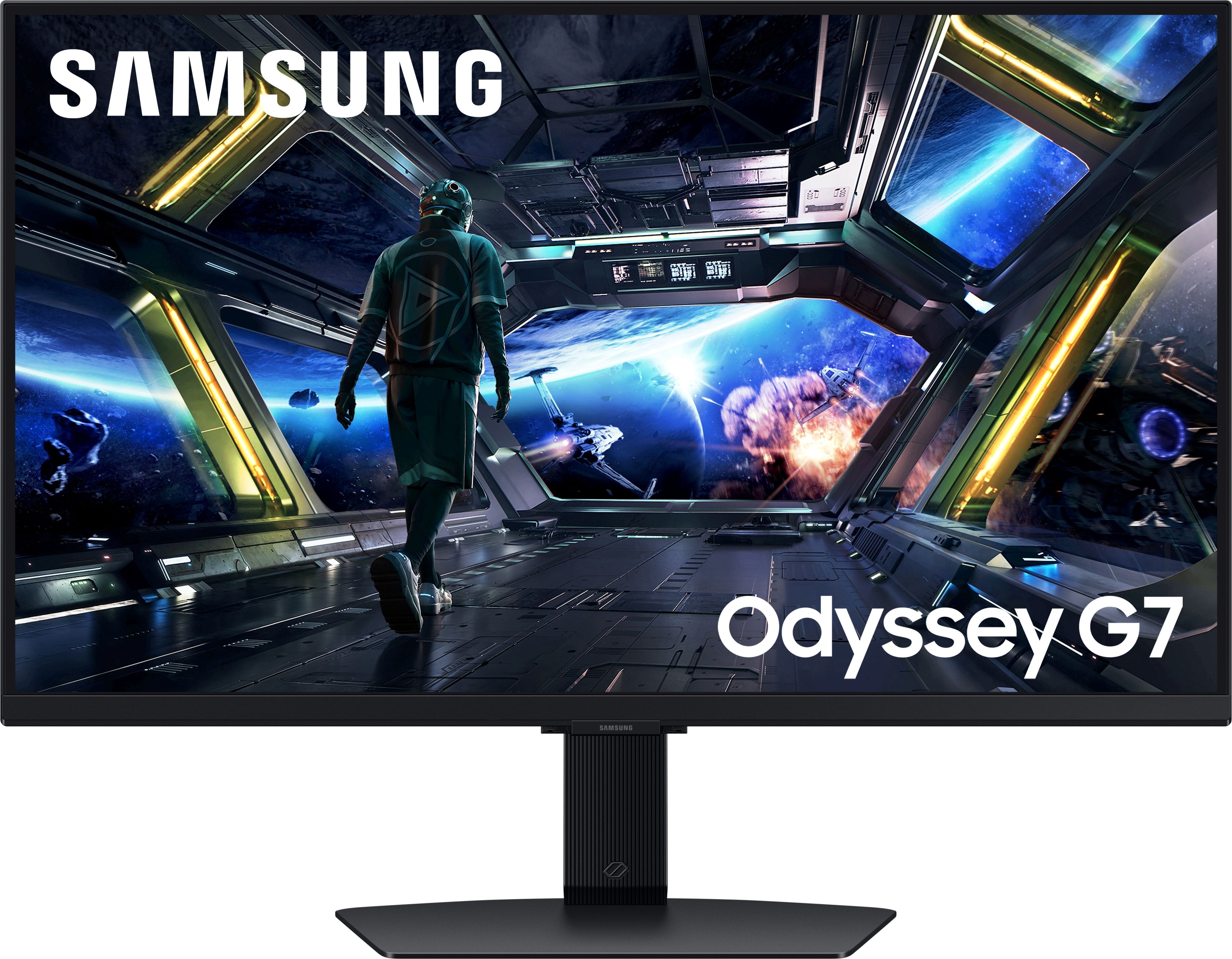 Samsung Odyssey G7 68.4 cm (27 inch) 4K Ultra HD LED Backlit IPS Panel with DisplayHDR 400, Inbuilt Speakers, OTT Apps, LAN Port, Wi-Fi, Bluetooth, Height Adjustable Stand Monitor (LS27DG700EWXXL)-image-6