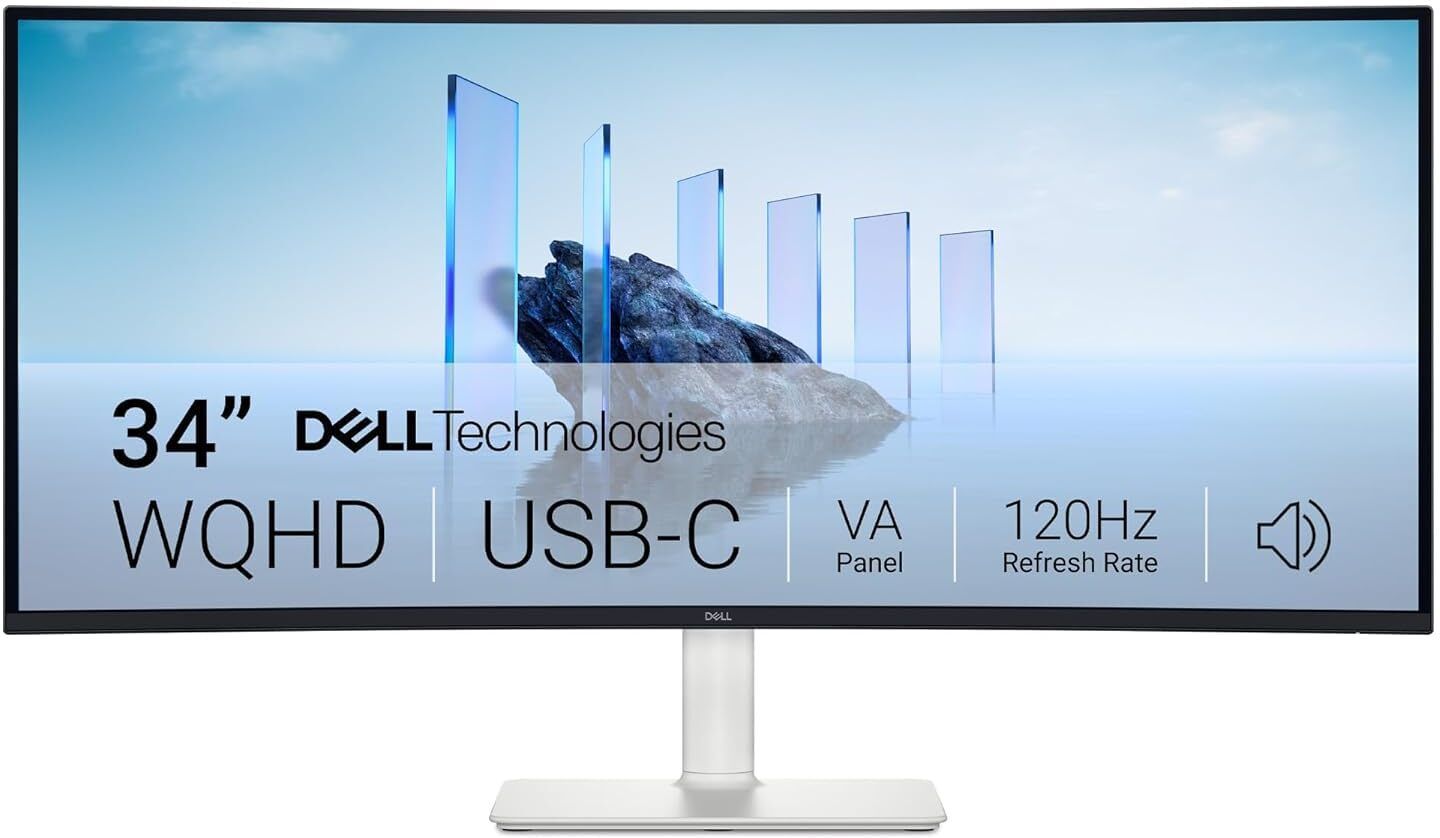 DELL S3425DW - 34 Plus USB-C 86.36 cm (34 inch) Curved UWQHD LED Backlit VA Panel Monitor (3440x1440 |USB-C with 65W PD|HDMI |2X5W Speakers|99% SRGB, Tilt, Height & Slant)-image-42