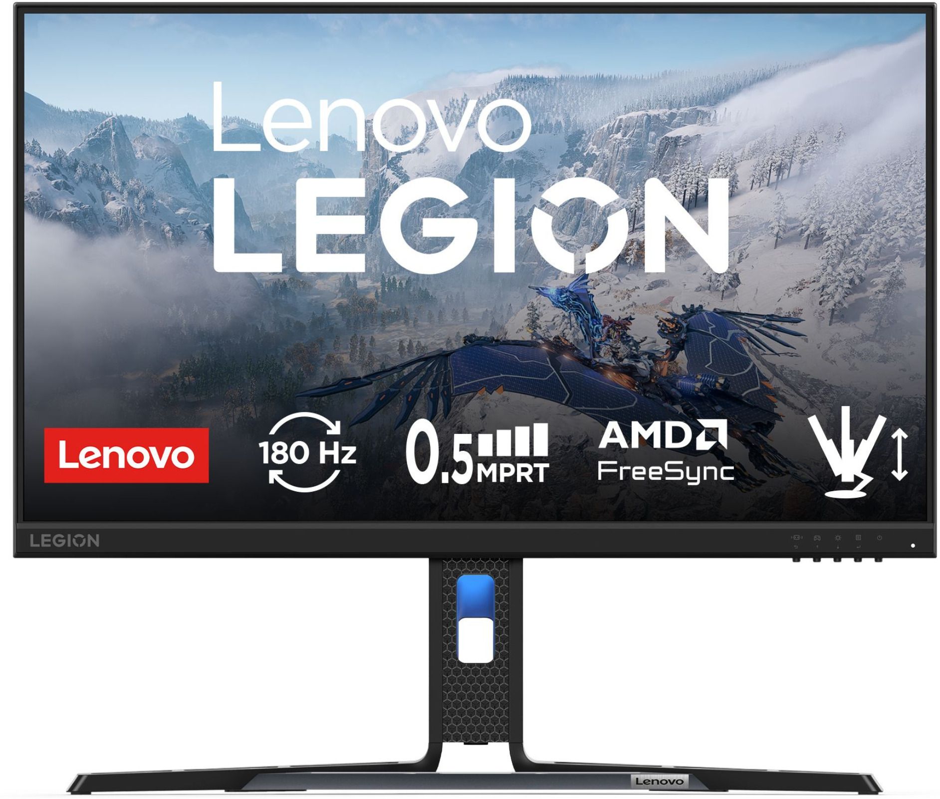 Lenovo 60.96 cm (24 inch) Full HD LED Backlit IPS Panel with 99% sRGB, 1xHDMI 2.1 TMDS, 1xDP 1.4, Tilt, Swivel, Pivot, Height Adjust Gaming Monitor (Legion R24e)