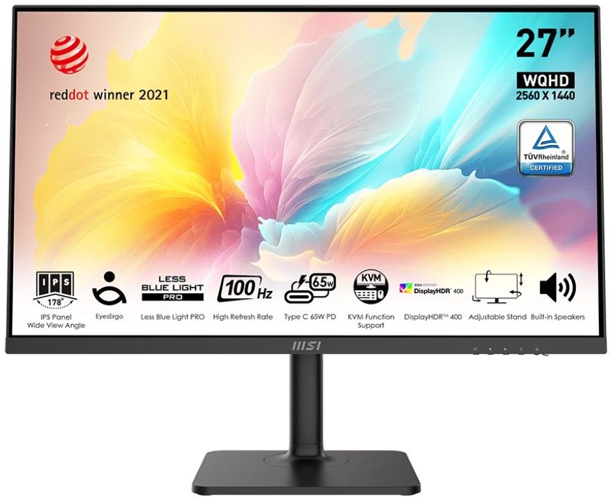 MSI 68.58 cm (27 inch) WQHD IPS Panel with Eye Friendly Technology, Anti-Flicker, Less Blue Light, Anti-Glare Flat Monitor (MD272QXP)-image-20