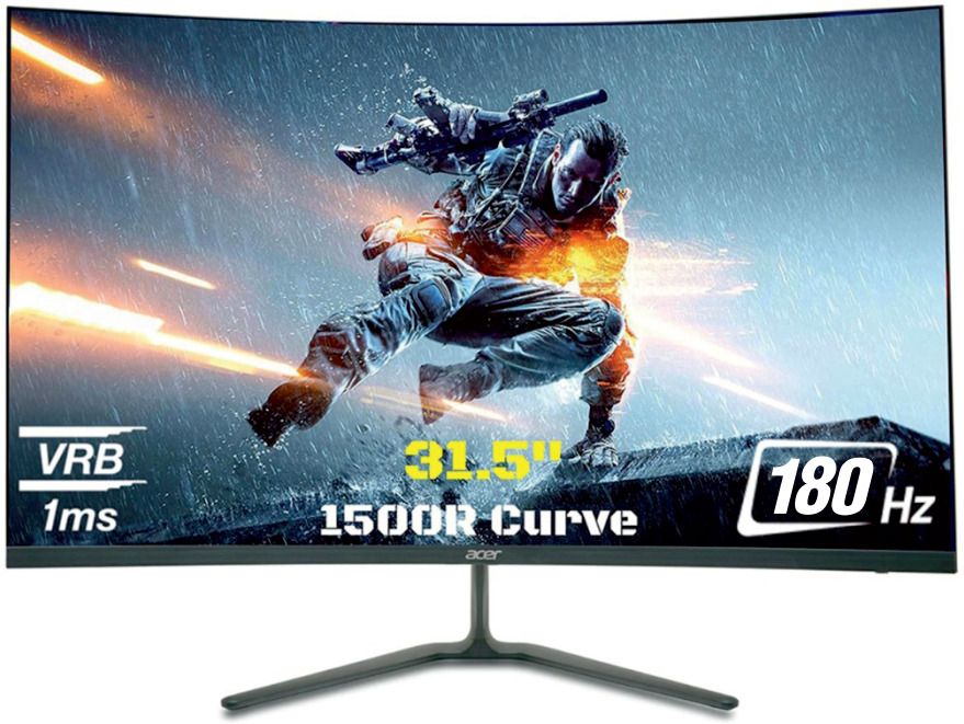 Acer Nitro 80.01 cm (32 inch) Curved Full HD LED Backlit VA Panel Gaming Monitor (ED320QR S3)-image-41