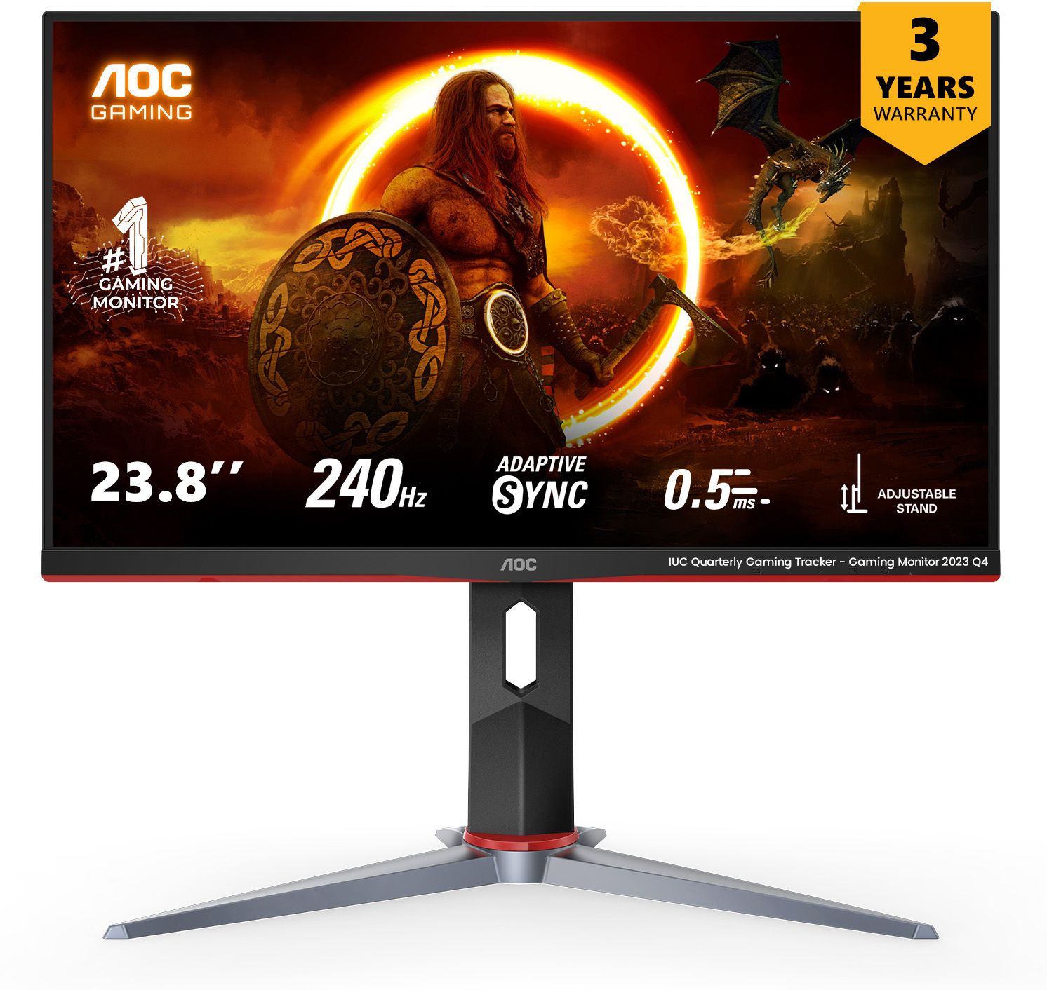 AOC 60.96 cm (24 inch) Full HD LED Backlit IPS Panel Gaming Monitor (24G2Z)-image-20