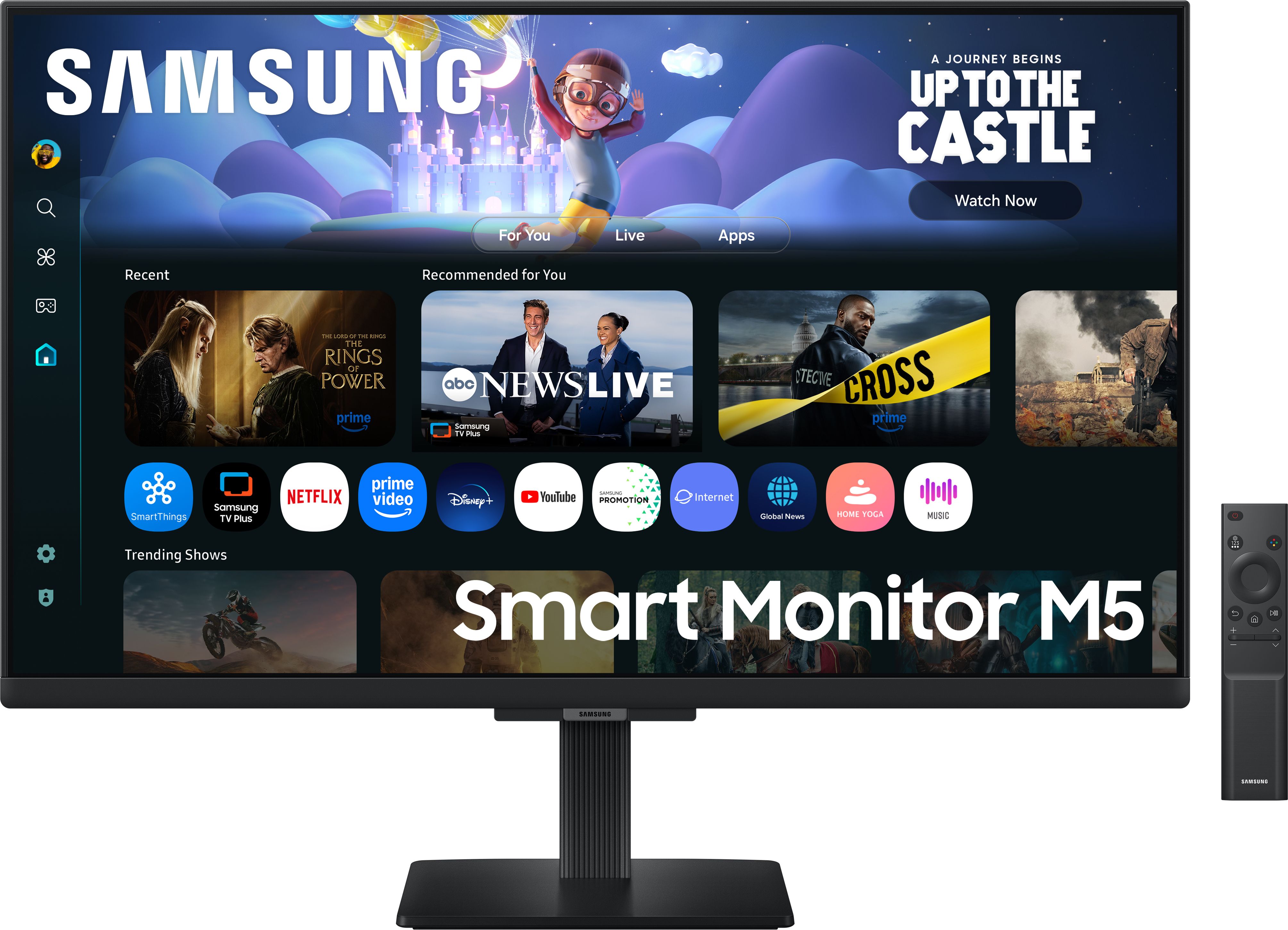 Samsung Smart Monitor M5 Series 68.58 cm (27 inch) Full HD LED Backlit IPS Panel with Samsung TV Plus, Speakers, Adaptive Sound, Wi-Fi, HDMI, Bluetooth, Screen Mirroring, Smart TV Experience Monitor (LS27FM500EWXXL)-image-8
