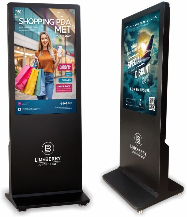 LIMEBERRY Digital Signage Standee Projector Screen Kiosk Advertisement Machine Product Size 73" Height x 28" Width 127.0 cm (50 inch) Full HD LED Backlit IPS Panel Monitor (LB501-IUH)-image-25