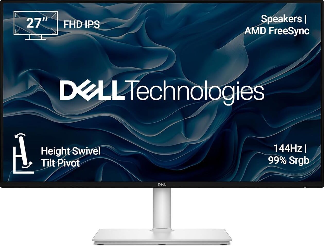 DELL S- SERIES 68.58 cm (27 inch) Full HD LED Backlit IPS Panel Gaming Monitor (S2725HSM- Contrast 1500:1, 2xHDMI, 6W SpK,TÜV Rheinland 4-Star Eye Comfort)-image-22