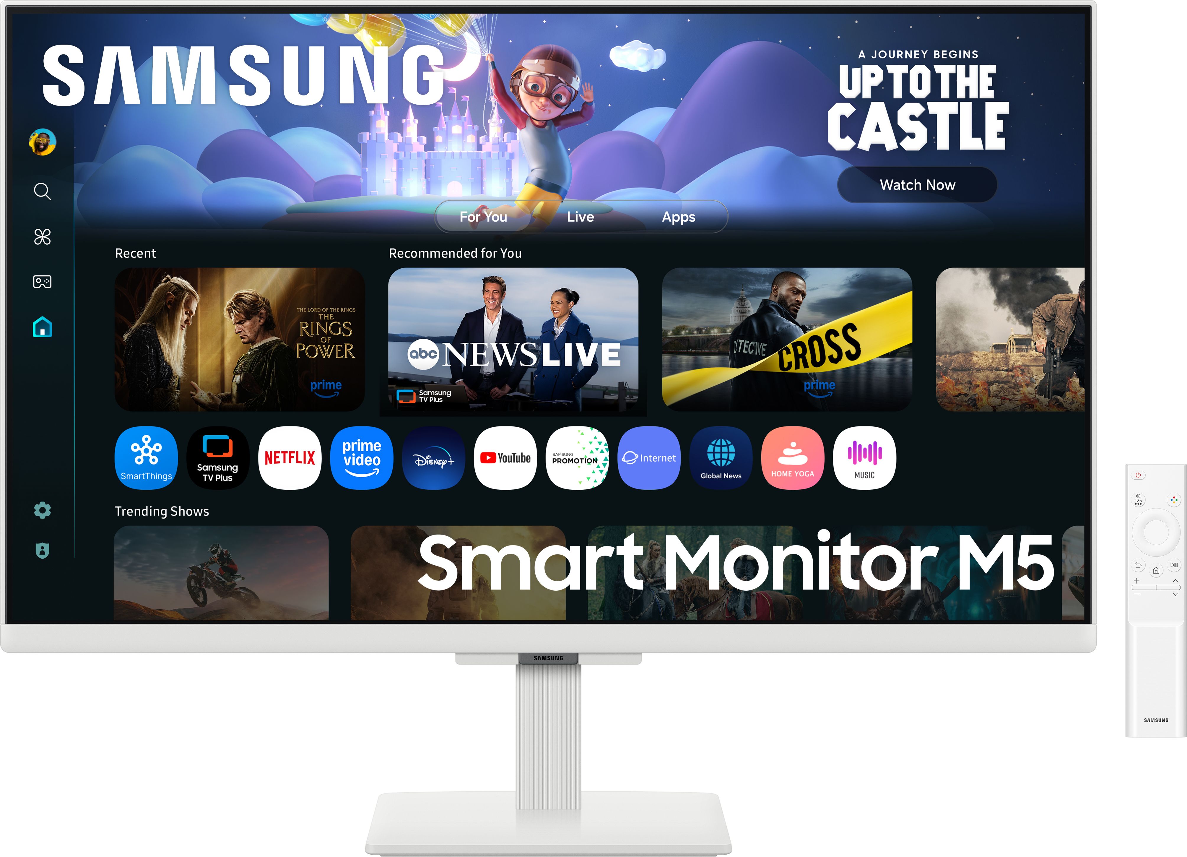 Samsung Smart Monitor M5 Series 68.58 cm (27 inch) Full HD LED Backlit IPS Panel with In-built Speakers, Adaptive Sound, Wi-Fi, HDMI, Bluetooth, Samsung TV Plus, Screen Mirroring, Smart TV Experience Monitor (LS27FM501EWXXL)-image-9