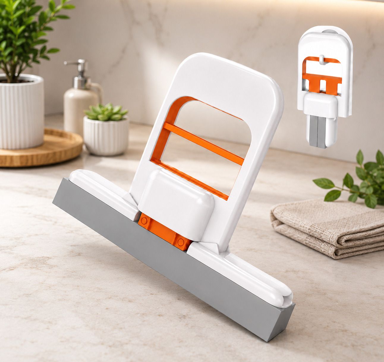 Smart Foldable PVA Wiper for Water Absorption Glass Mirror Tile Cleaning Tool Kitchen Wiper-image-30