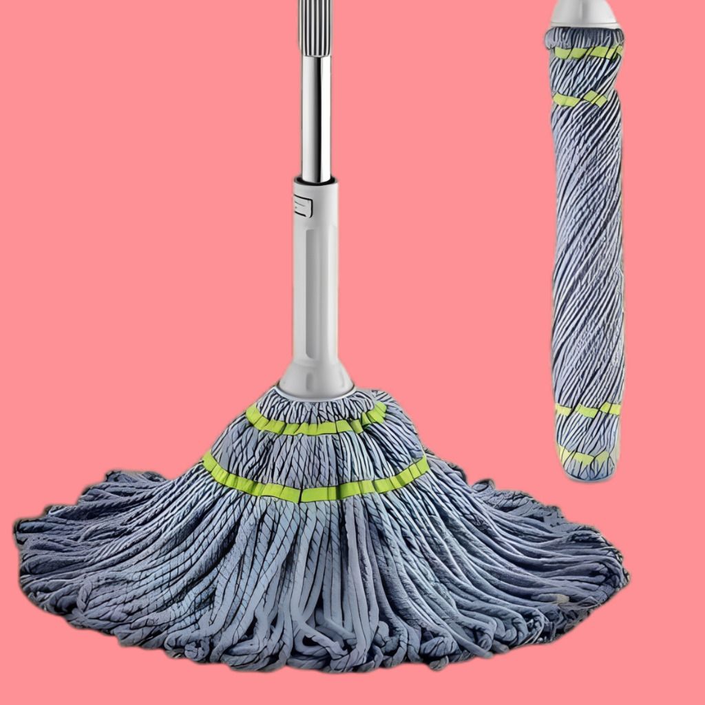 Super Absorbent Cotton Mop for Tiles Marble and Wooden Floors Wet & Dry Mop-image-12