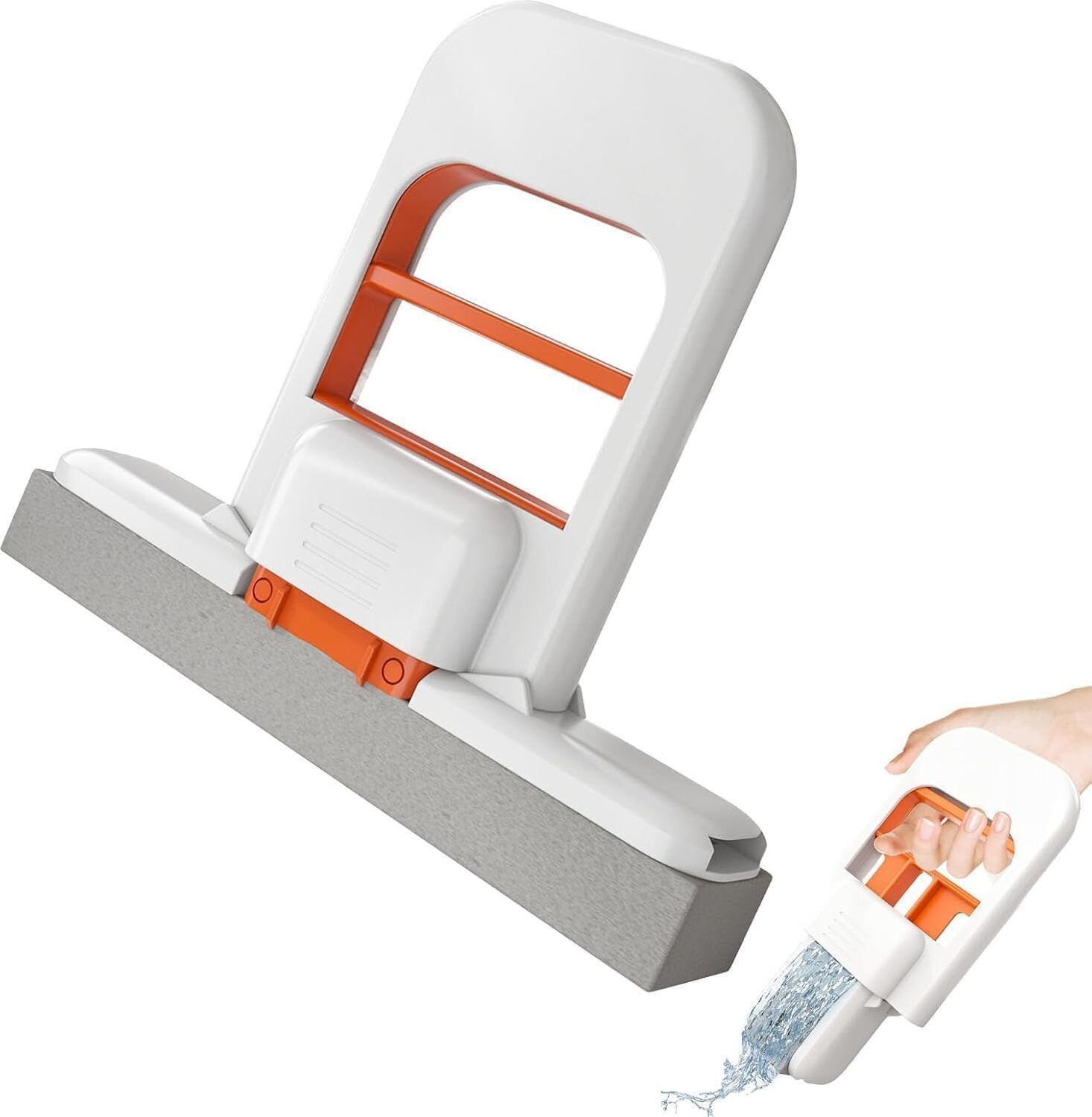 pravia Mini Foldable Desktop Mop,Self Sponge Mop for Wet & Dry Cleaning Wet & Dry Mop-picture-32