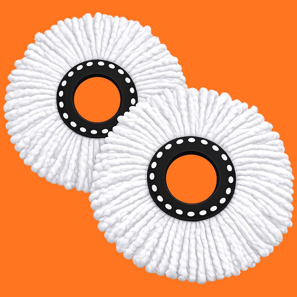 aadhira Washable Microfiber Spin Mop Refill Combo Refill-picture-0