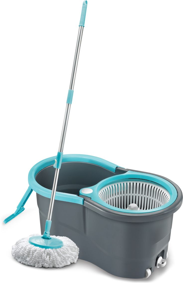 Gamma with 360° Spinner 2 Microfiber heads & Twin Bucket Mop Set-image-33