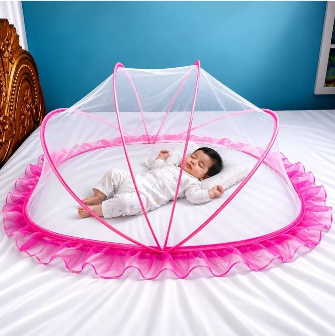 BABY TENT MOSQUITO NET BEST QUALITY AND PREMIUM LOOK EASY OPEN AND CLOSE HDPE - High Density Poly Ethylene Washable Kids Mosquito Net-image-44