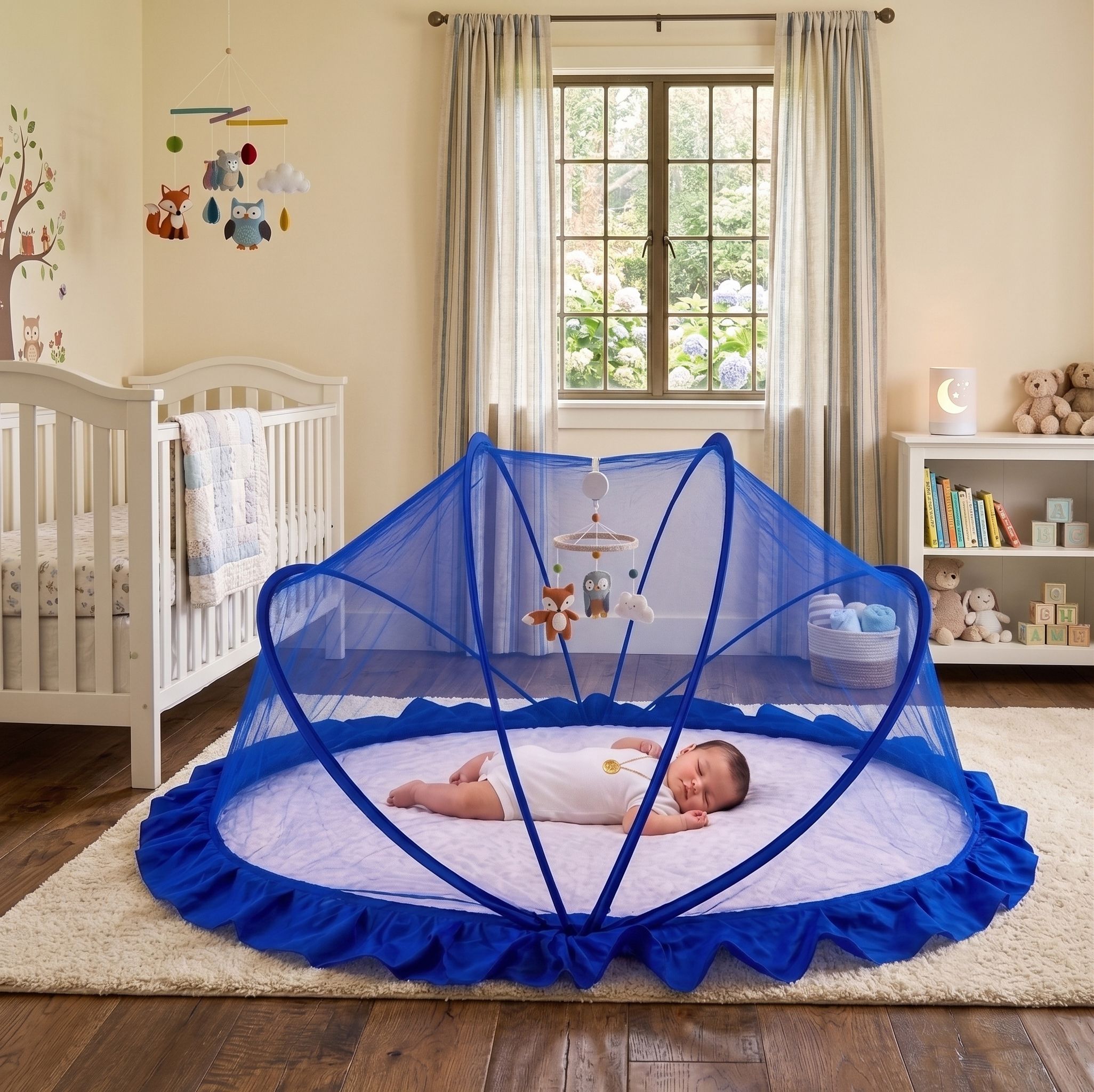 rizz enterprises Baby crib mosquito net HDPE - High Density Poly Ethylene Washable Infants Mosquito Net-picture-18