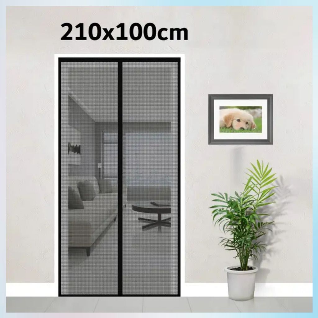 Mosquito Net for Door with Stay-Open Insect Screen Full Frame _(F25) Polyester Washable Infants Mosquito Net-image-15